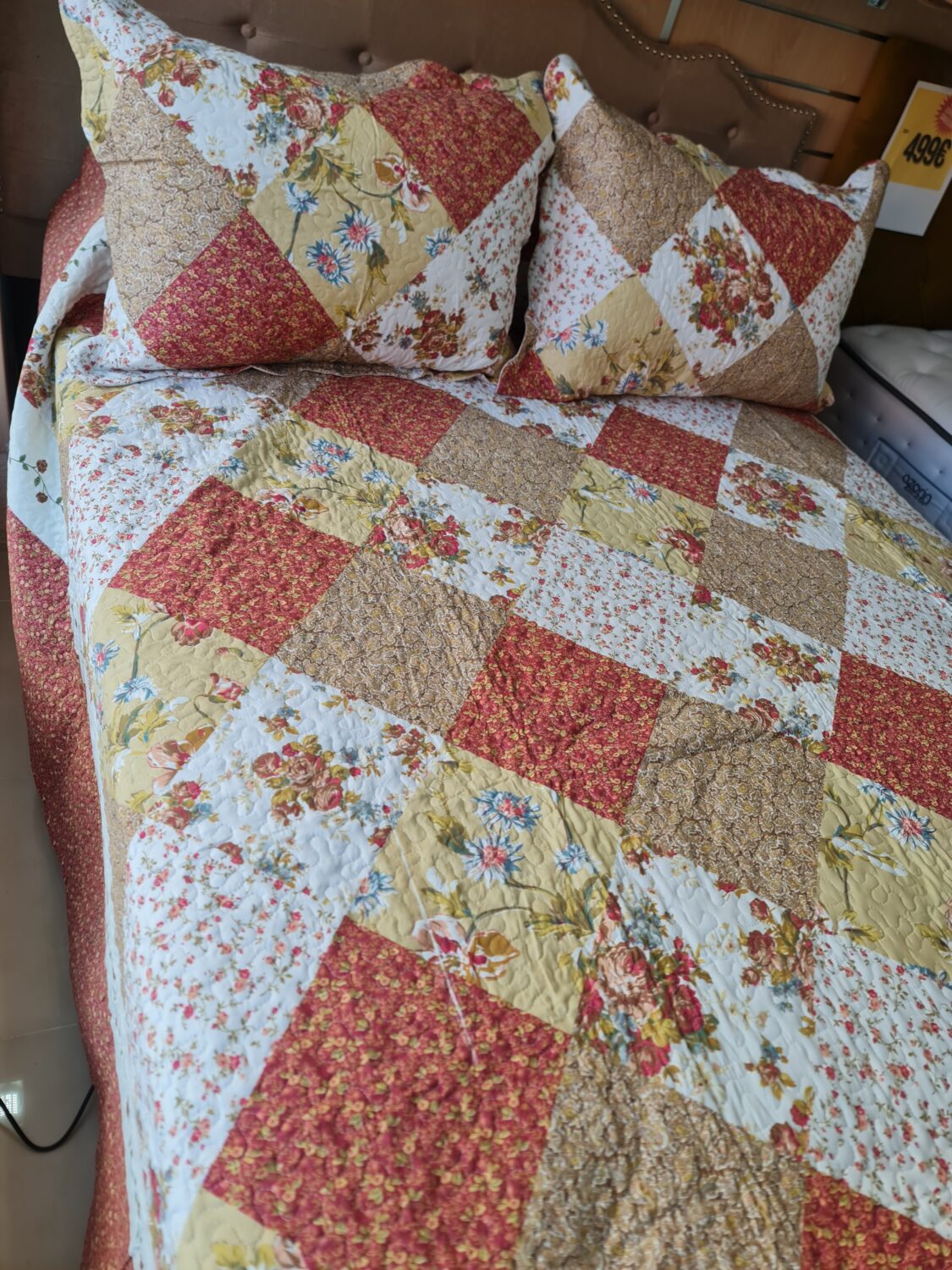 COLCHA VERANO REVERSIBLE COSIDA. Incluye 2 fundas decorativas. Cama 135-150 cm - Imagen 3