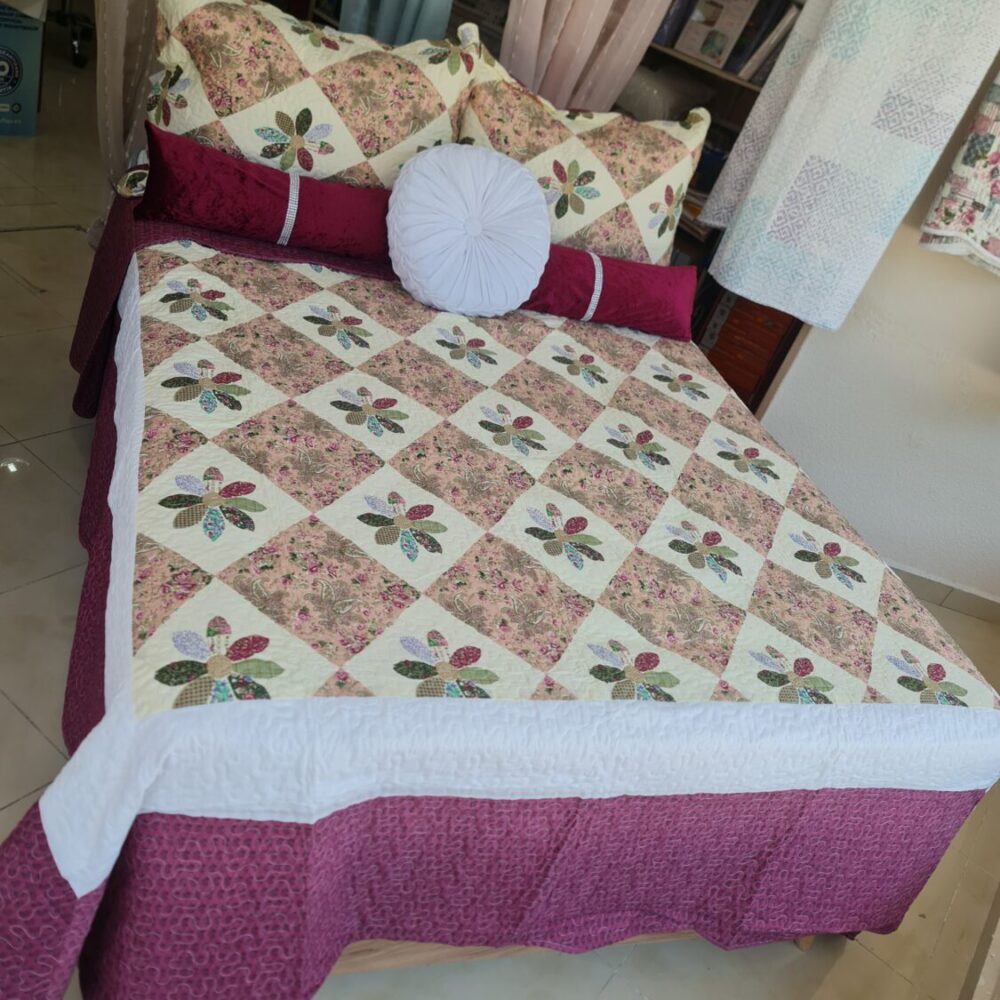 PACK 6 PIEZAS. COLCHA BERANO REVERSIBLE CAMA 135-150 CM