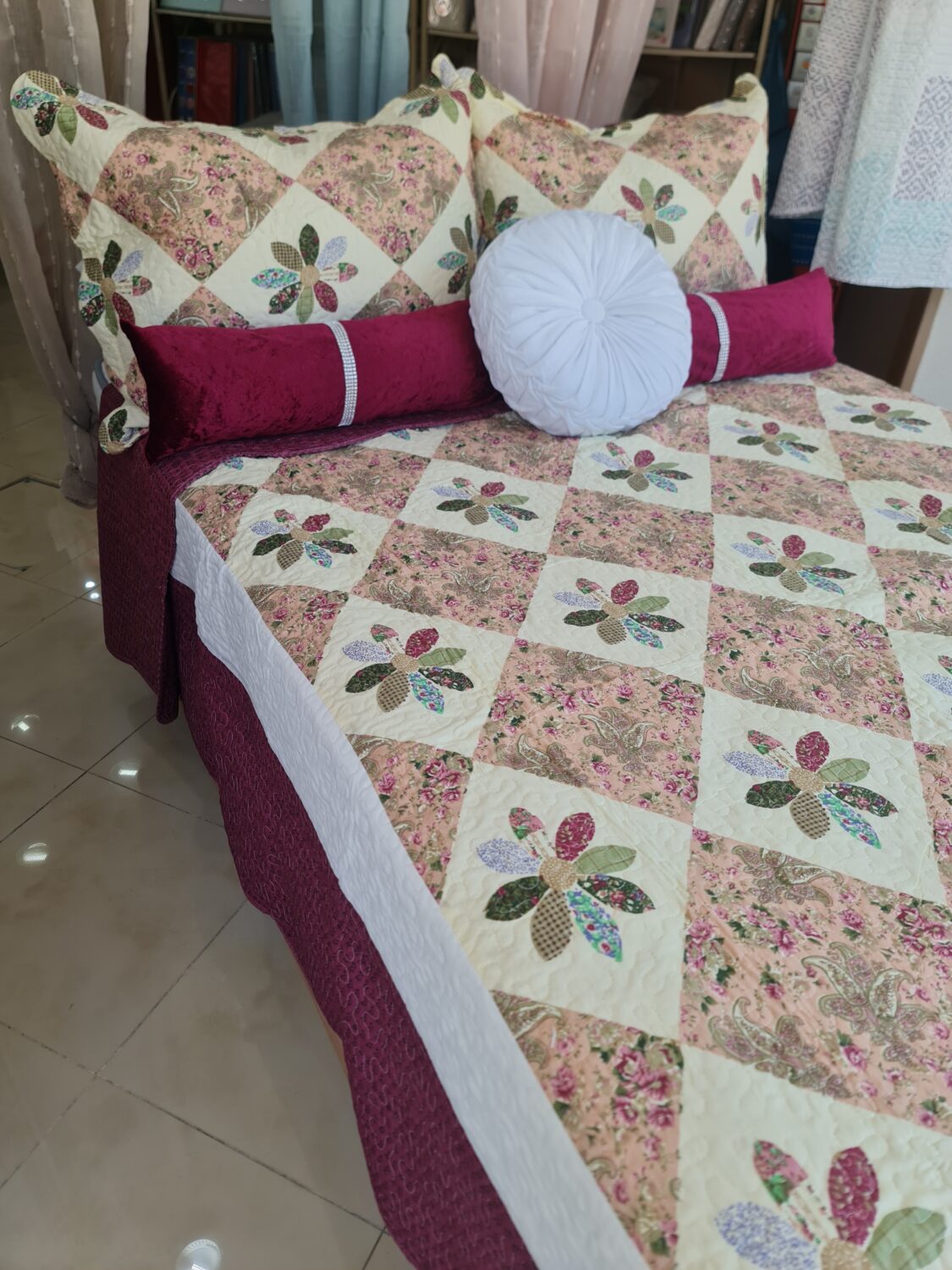 PACK 6 PIEZAS. COLCHA BERANO REVERSIBLE CAMA 135-150 CM - Imagen 2