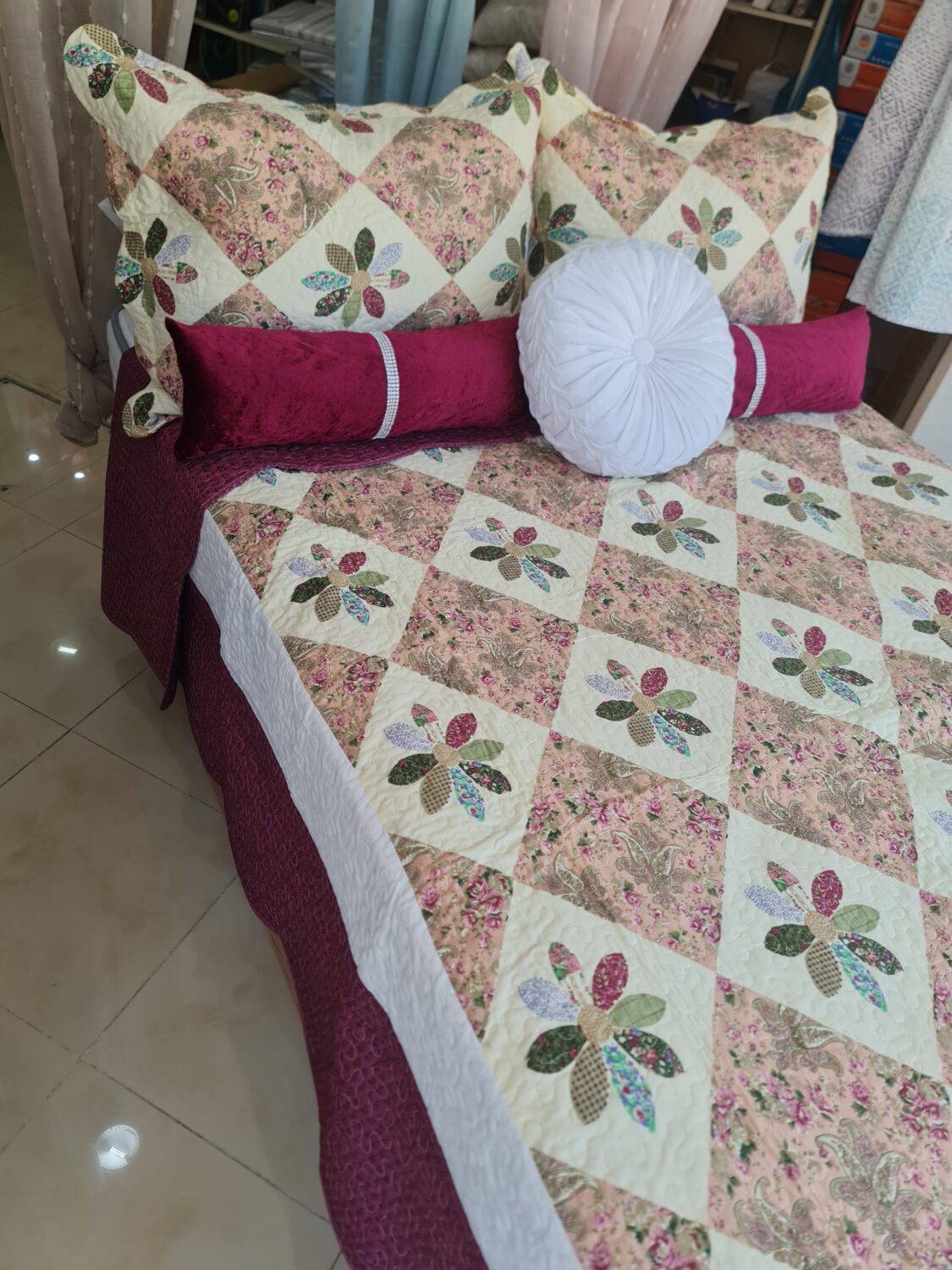 PACK 6 PIEZAS. COLCHA BERANO REVERSIBLE CAMA 135-150 CM - Imagen 6