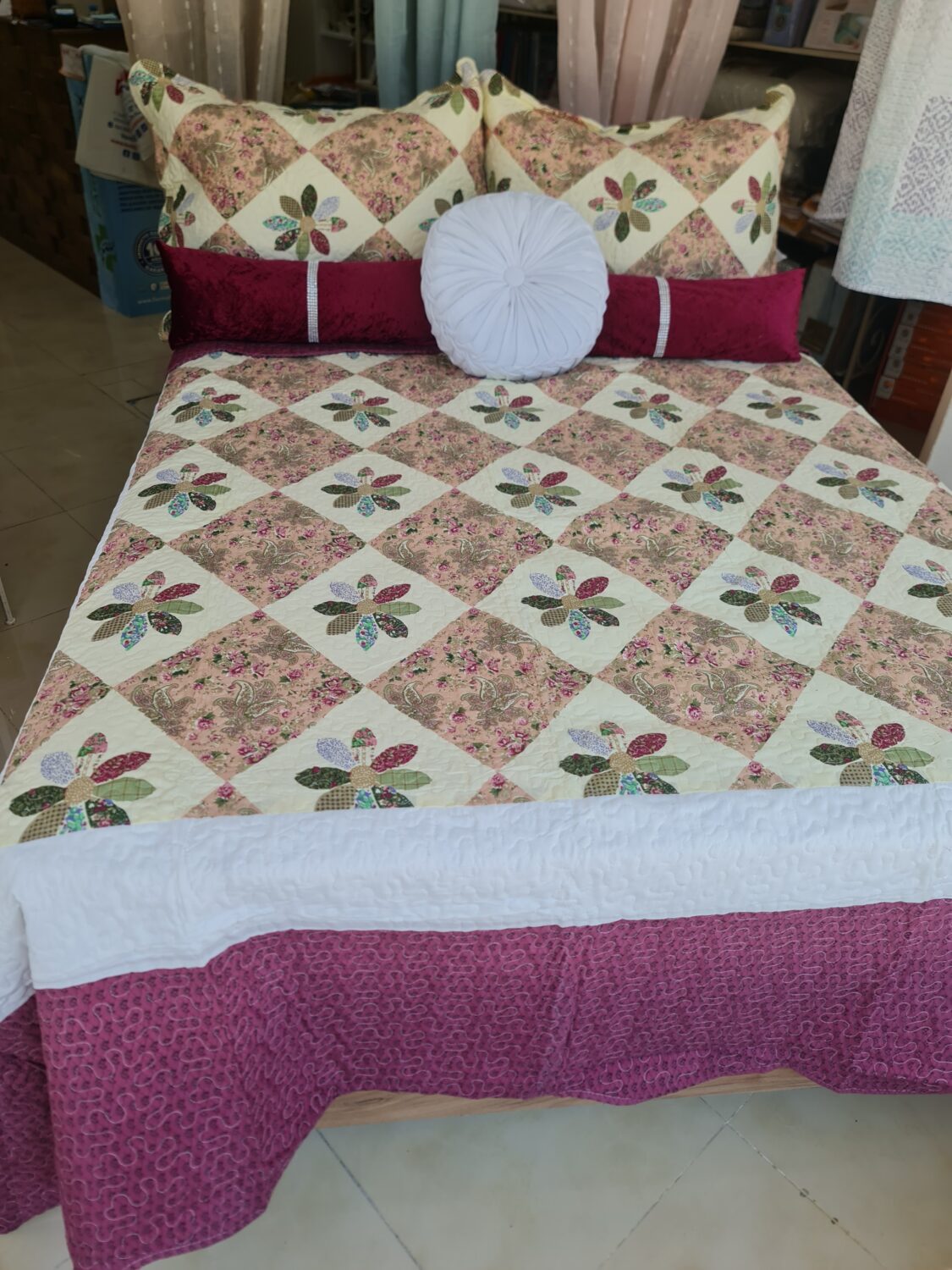 PACK 6 PIEZAS. COLCHA BERANO REVERSIBLE CAMA 135-150 CM - Imagen 7