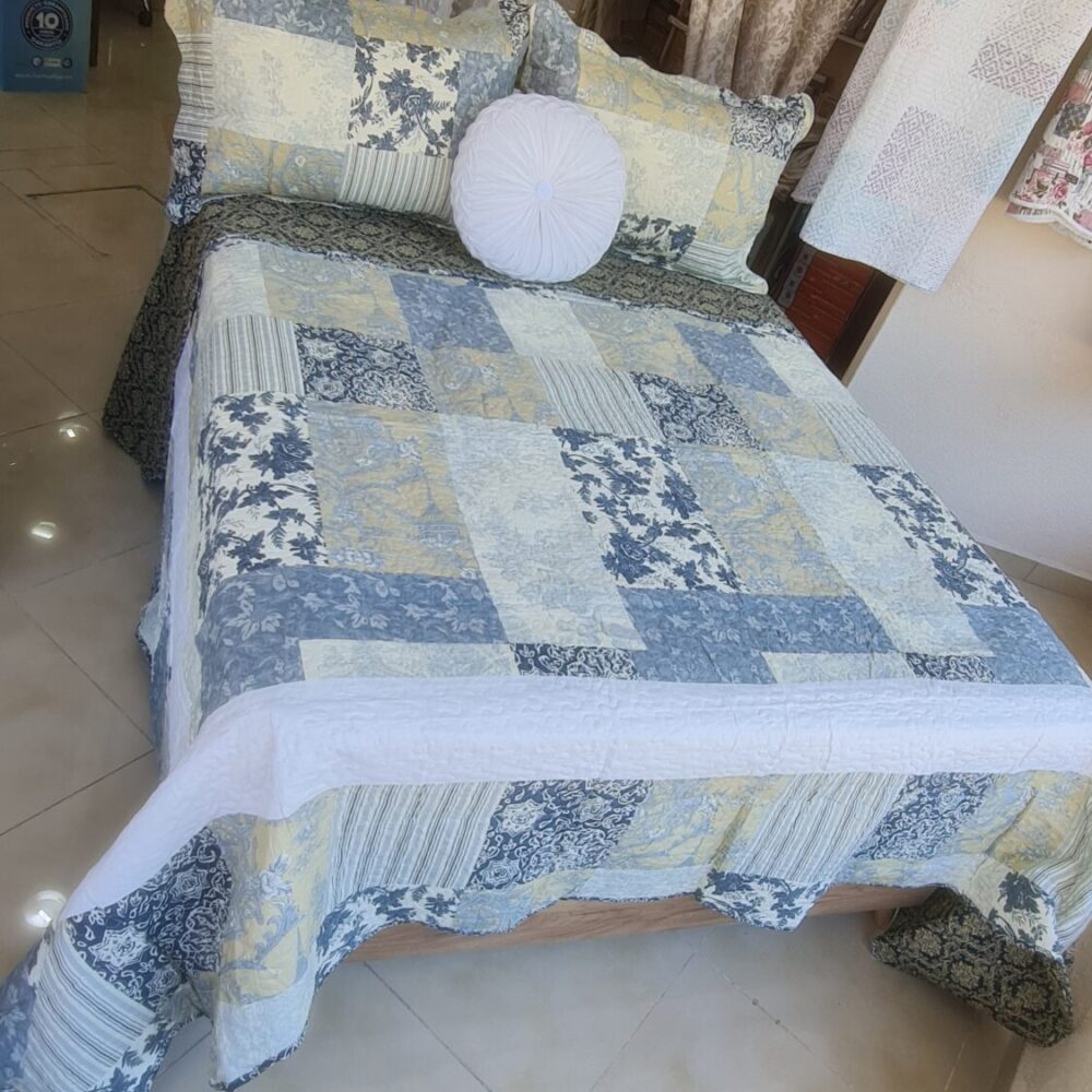 Alternative view of Colcha patchwork reversible incluye 2-Fundas decorativas. Para cama de 135-150 cm. Mod Delia