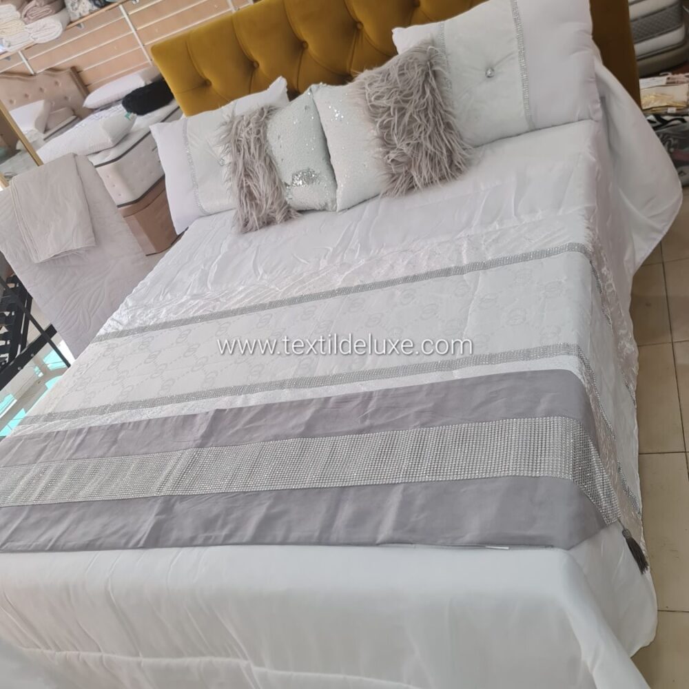 Alternative view of Pack Colcha Brilli Elma Blanca 6-Piezas 135/150cm